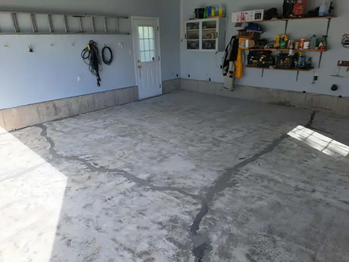 Concrete floor preparation and repair