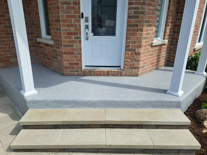Front entrance & steps — after